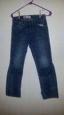 Levi's 505 Boys Regular Straight Blue Jeans Size 14 REG W27 L27 Denim