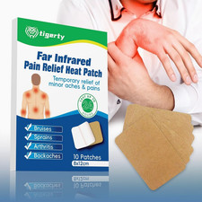 HEAT ACTIVATED BACK PAIN PATCHES Herbal Relief Muscle Strains Sprains Stiffness