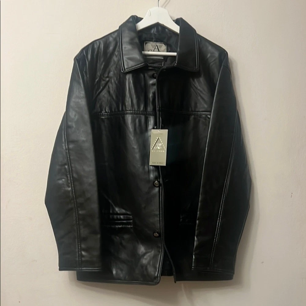 25+ Armani Collezioni Leather Outer Shell Jackets for Men for sale