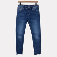 Vigoss Marley Super Skinny Mid Rise Jeans Womens 29 Blue Five Pocket Zip Fly