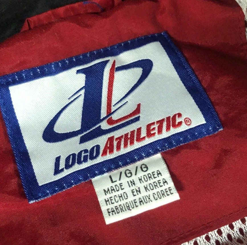 Chaqueta De Colección Años 90 Y2K OU Oklahoma Sooners Para Hombres XL Roja Negra Cremallera Logo Atlética Nylon Foto 2 de 4