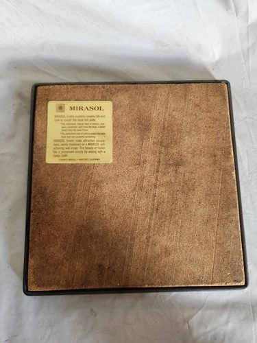 Vintage Mirasol Ceramic Tile Trivet Cork Back Italian Art Hot Plate Monterey CA image 13