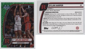2024-25 Bowman U Chrome Green Shimmer Refractor Dylan Harper #22