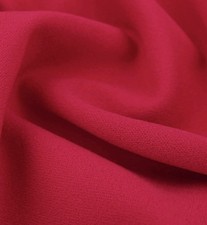 2 Mt  - Plain Scuba  Red Jersey Stretch Spandex Dress Fabric Material 60" W