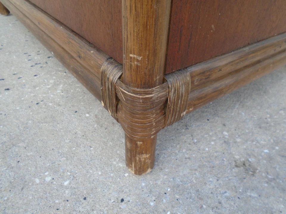 Fretwork 竹柜 书柜 Regency 书架 Chippendale 湿独立藤 — 第 4/4 张图片