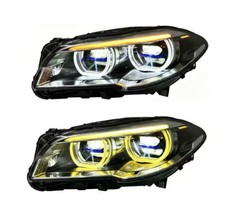 Full LED Projector Headlights For BMW 5 Series F10 F11 F18 2010-2017 Front Lamps