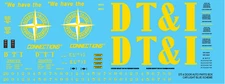 N Scale - DTI 4 Door Auto Parts Box Car Pink Scheme Decal Set
