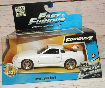 Jada Diecast Car Fast & Furious Furious 7 Brian's Toyota Supra
