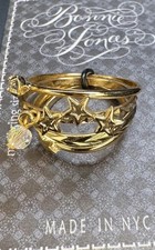 Stacking Ring Set Gold Tone Womens Crystal Rhinestone Assorted Sizes Francesca's