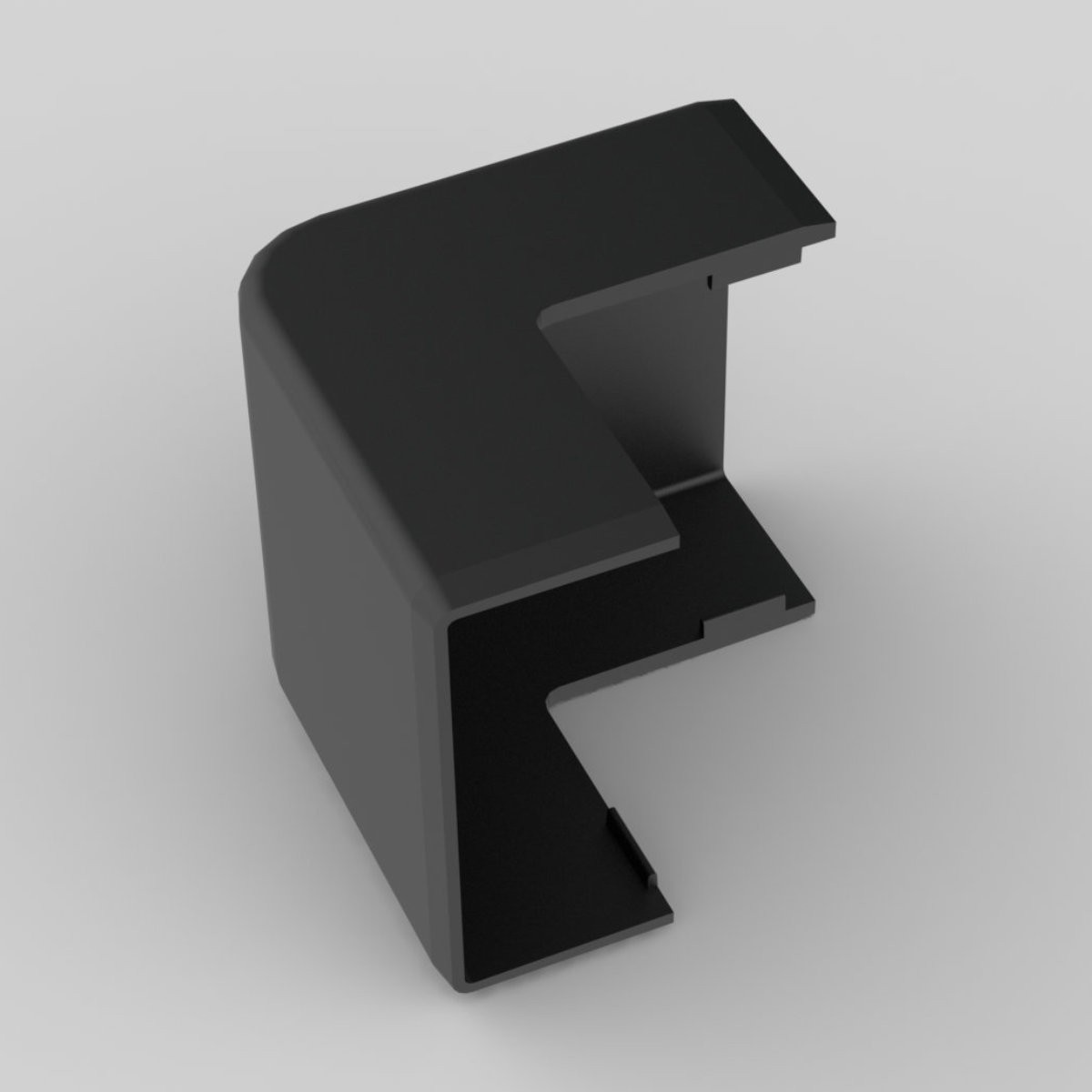 Eckverbinder Aussen Eck für Kabelkanal 40x20 mm PVC SCHWARZ Kopos