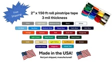 2" x 150 ft Roll 3 mil Vinyl Pinstriping Pinstripe Tape Car Decal Stickers