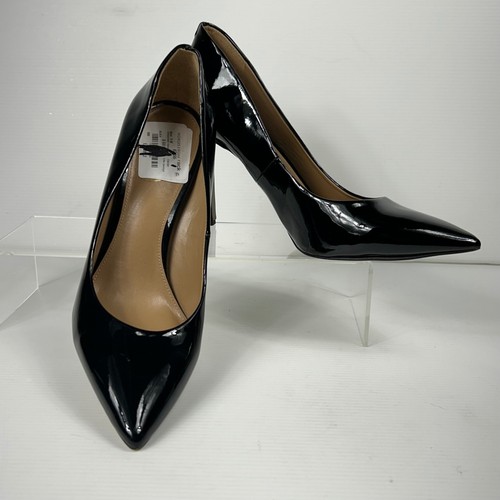 Zapatos de salón Sam Edelman Hazel de charol negro punta en punta tacón alto talla 9M - Imagen 12 de 18