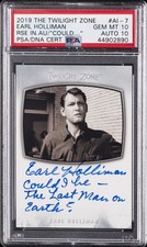 2019 THE TWILIGHT ZONE ROD SERLING ED INSCR AUTOS EARL HOLLIMAN PSA 10 AUTO 10