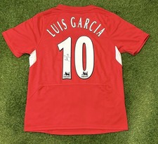 Luis Garcia signed Liverpool 2004/05 Home shirt