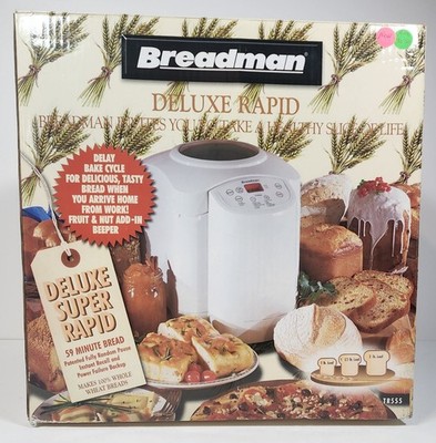Breadman Deluxe Rapid Bread Making Maker Machine TR555/TR555LC Brand New SEALED