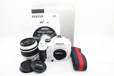 PENTAX K-x White 12.4MP Digital SLR Camera Kit w/ AL 18-55mm Lens From Japan