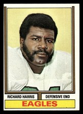 1974 Topps FOOTBALL Richard Harris #216 Philadelphia Eagles ROOKIE HIGHER GRADE
