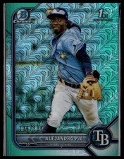 2022 Bowman #BCP-99 Alejandro Pie Chrome Prospects Mojo Aqua Refractors #/225