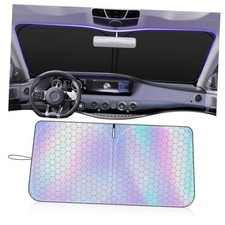 57.48"x32.68" New Car Windshield Sun Shade with Storage Bag,Radium Reflective