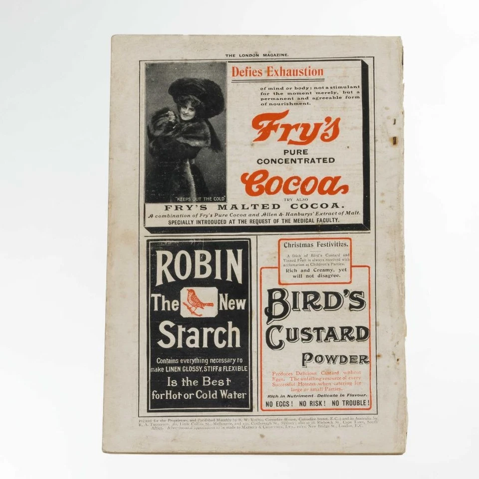 Antique 1st Ed CHRISTMAS The LONDON Magazine December 1904 CASTLES Romance Book Foto 3 de 3