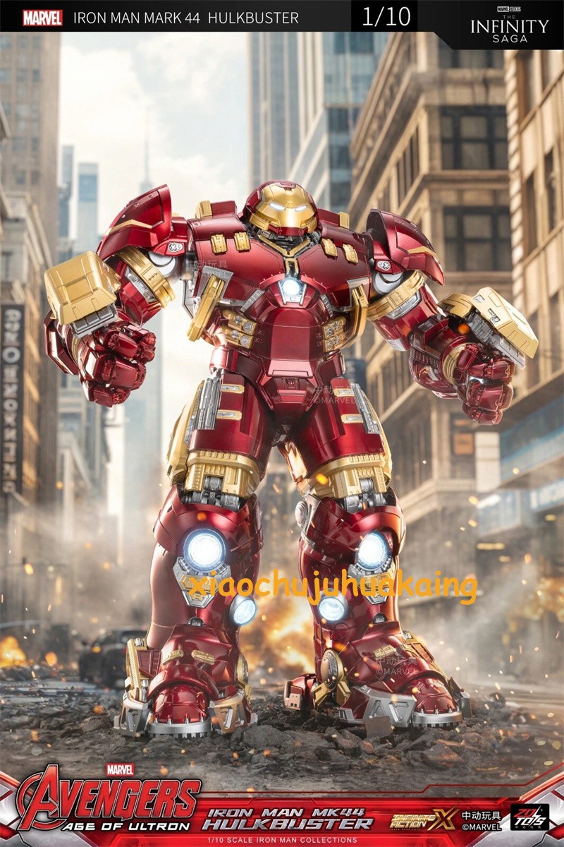 Official ZD Toys HULKBUSTER 2.0 IRON MAN MARK 44 LED Avengers Age