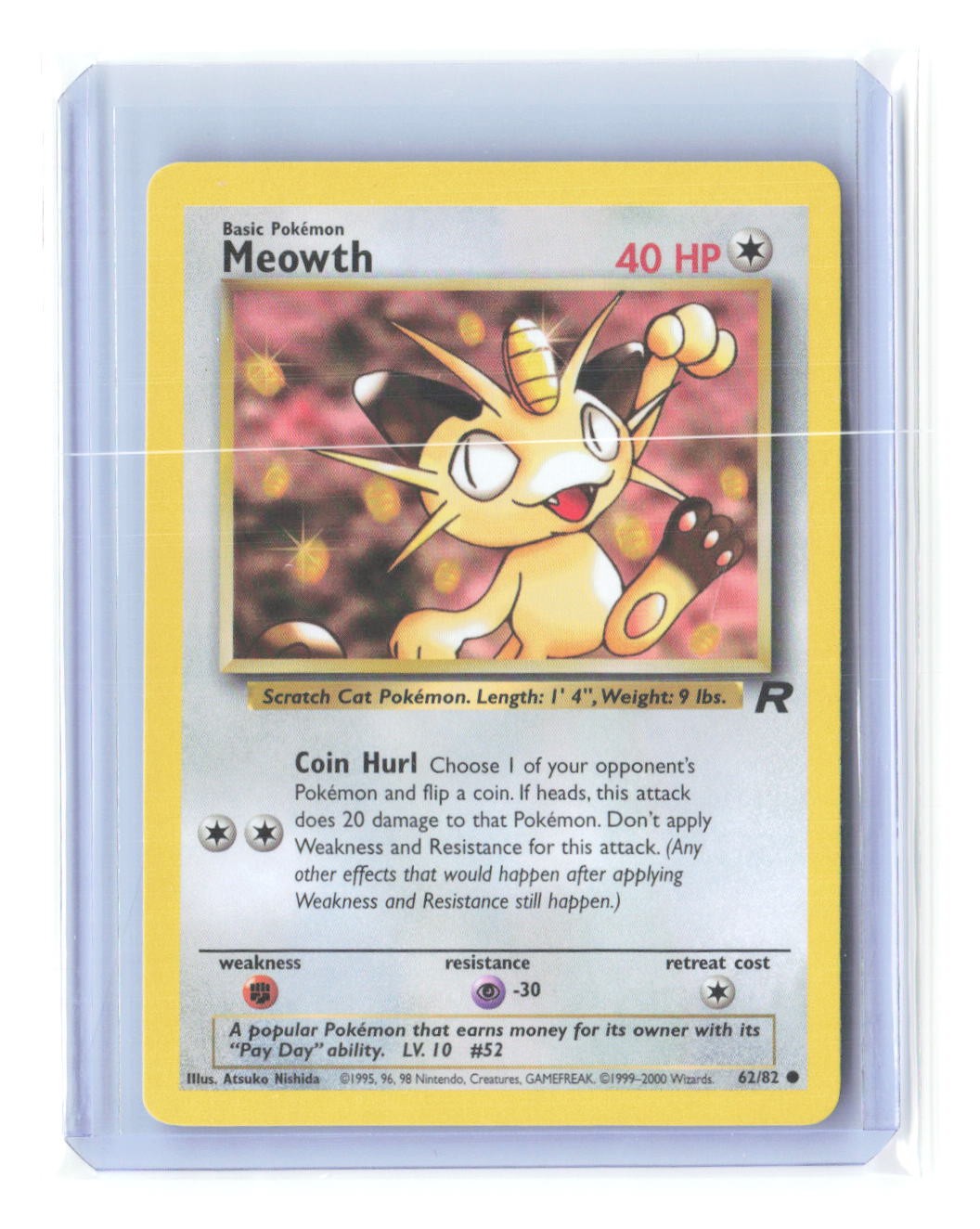 Team Rocket #62/82 Meowth B1R4C85