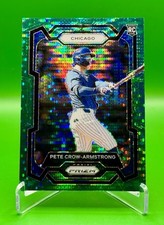 2024 Panini Prizm Baseball Pete Crow-Armstrong Green Pulsar Prizm /25 RC