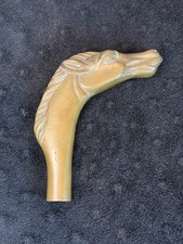 Vintage Brass Horse Head Cane / Walking Stick Handle