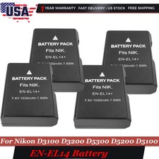 EN-EL14 Battery Replacement For Nikon D3100 D3200 D5300 D5200 D5100 DSLR Camera