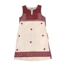 Madewell Stitch Mosaic Shift Embroidered Dress Size 2