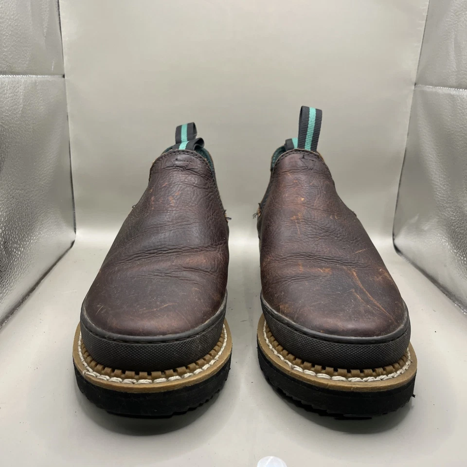 Georgia Giant Romeo Botas Mujer 7 Mujer Cuero Marrón Chelsea Tareas Usadas   Foto 4 de 4