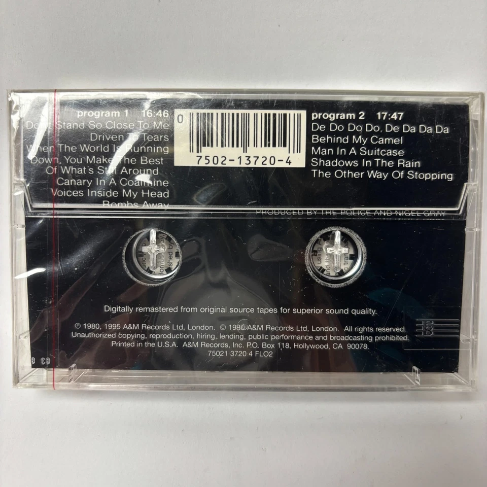 The Police - Zenyatta Mondatta - 1995 Remastered Cassette - Mint, SEALED - Image 3 of 3