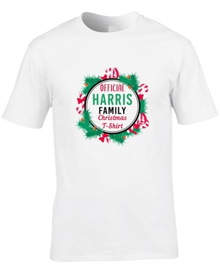 Harris Christmas Family Herren Damen Kinder T-Shirt Wunschname Xmas Geschenkidee