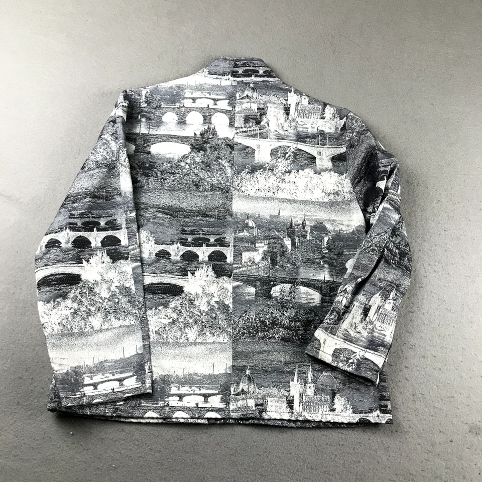 Chaqueta Chicos Mujer 8 Talla 1 Gris Cremallera Completa Cuello Simulado Mangas Largas Ligera Foto 4 de 4