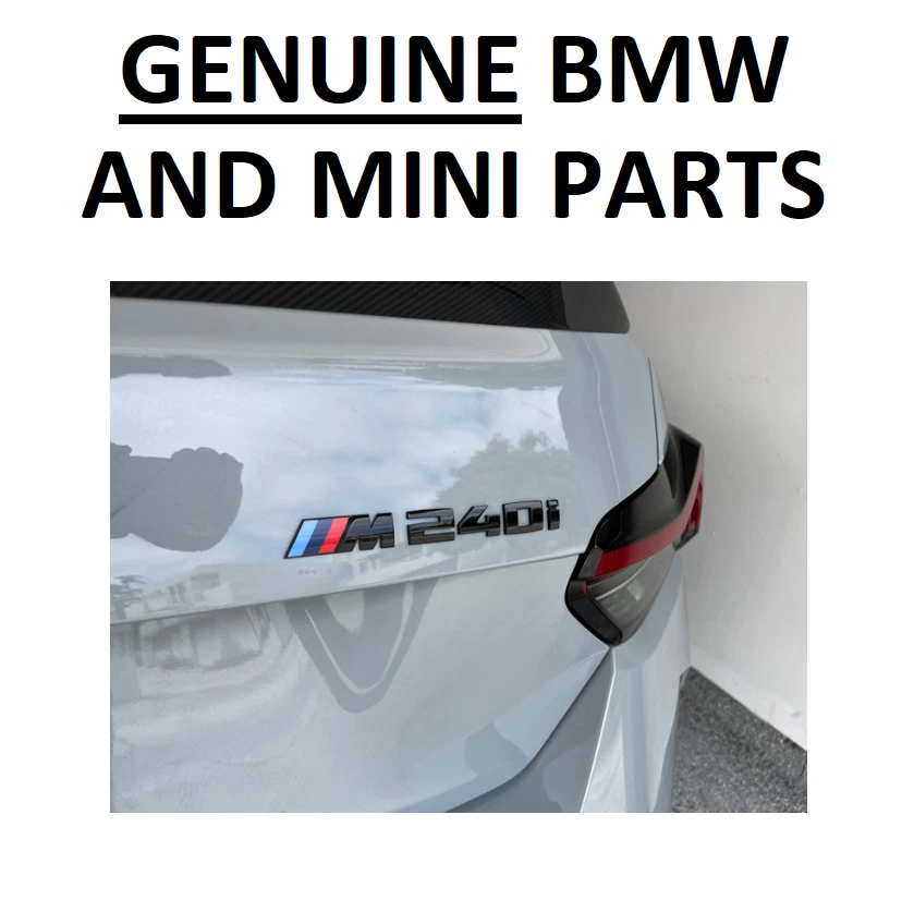 Genuine BMW 2 Series M 240i Rear Boot Emblem 51142472854 BLACK F22 