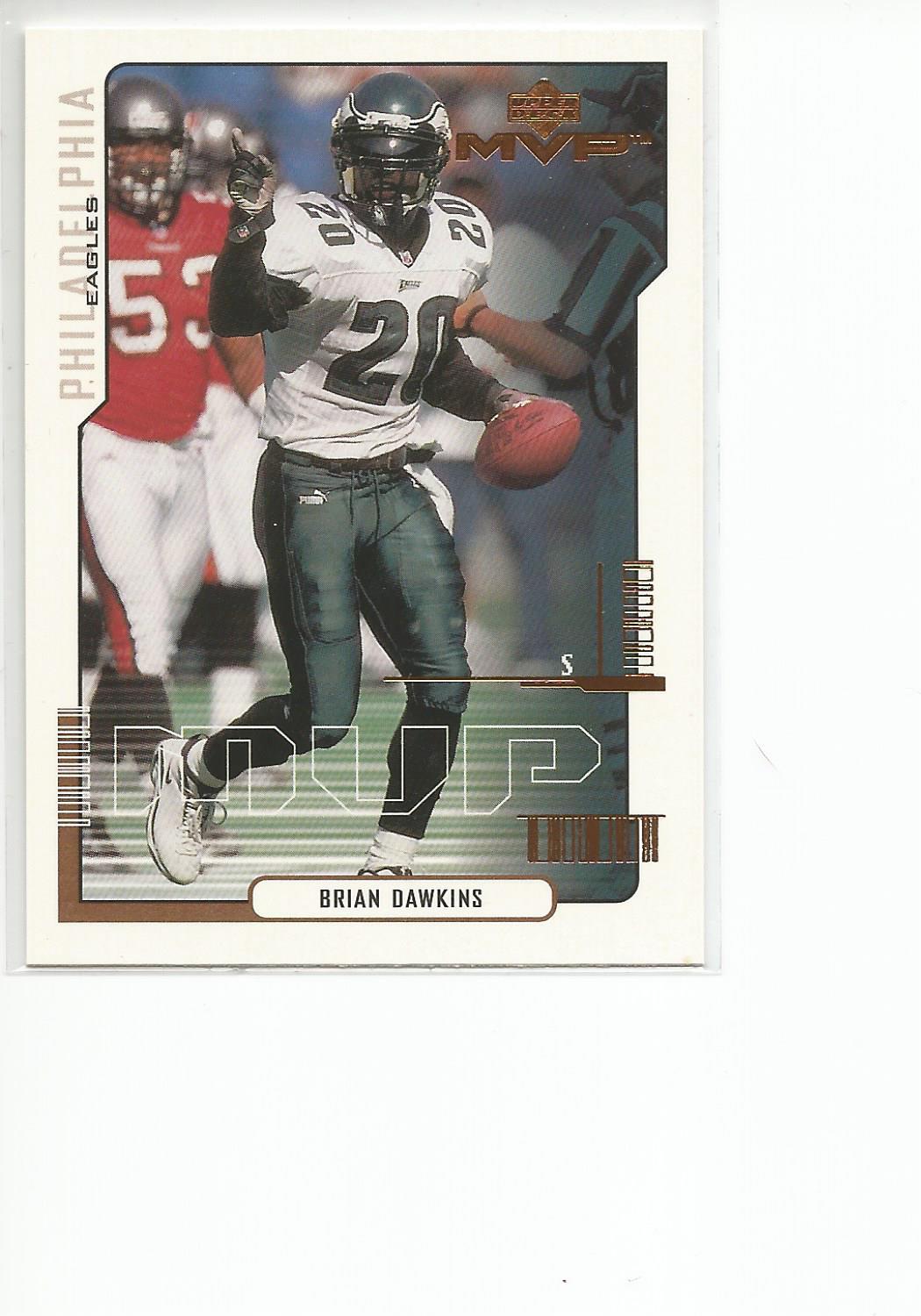 BRIAN DAWKINS 2000 Upper Deck MVP card #130 Philadelphia Eagles Football NR MT