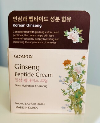 Korean Ginseng Peptide Face Cream Deep Hydration & Anti-Aging Glowing 2.7oz