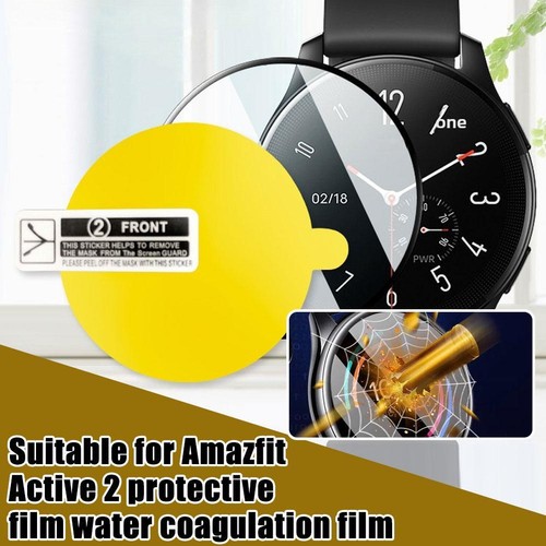 Watch Protective Film for Amazfit Active 2 Soft Film Water Coagulatioa3d8 - 第 14/16 張圖片