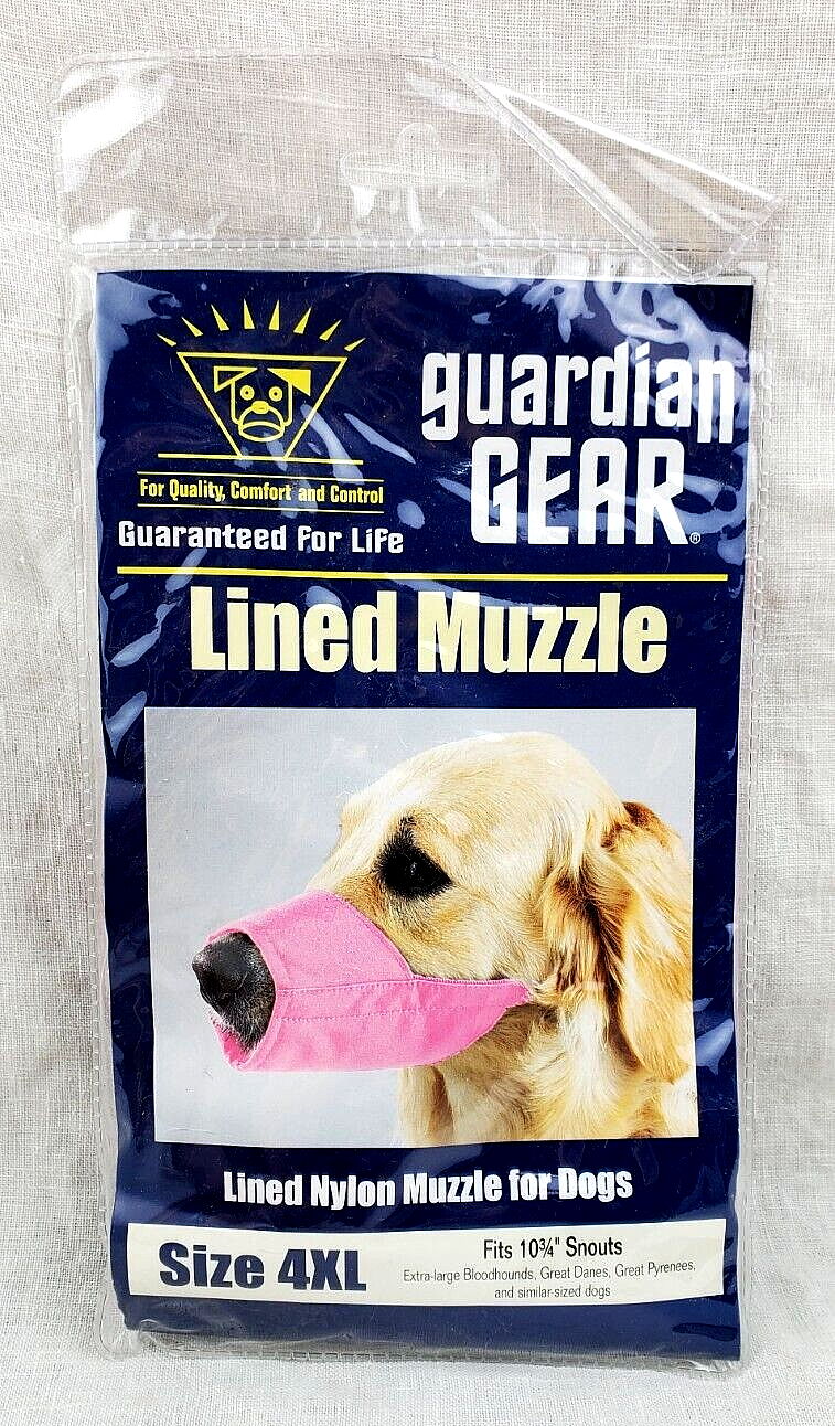Guardian Gear Comfort No Bite Bark Lined EZ Fit Adjustable Dog Muzzle ...