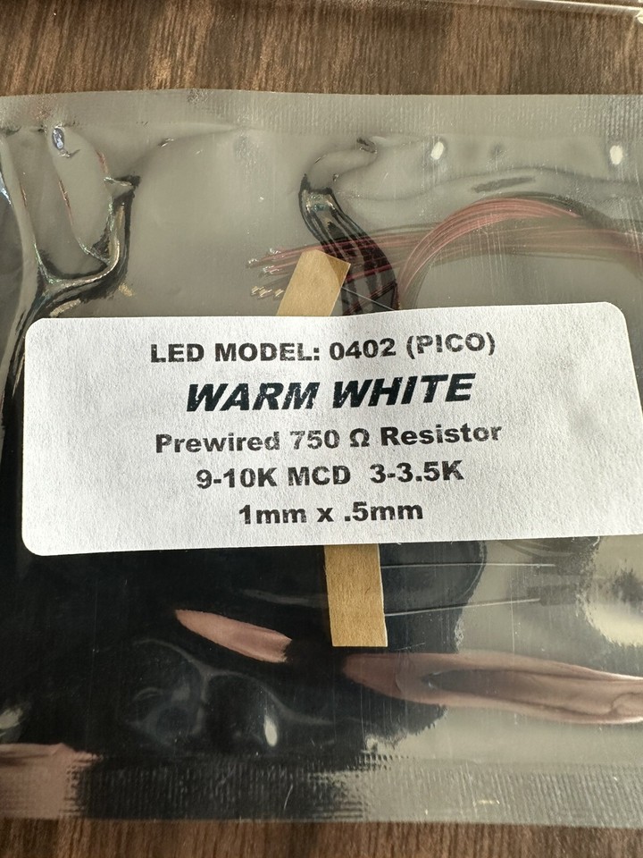 DAZZLEEX 45Pcs 150Mm Pre Wired Warm Wit #0402 voor SMD LEDs Verlichting Kits Pre-gesoldeerde LEDs 12V DC