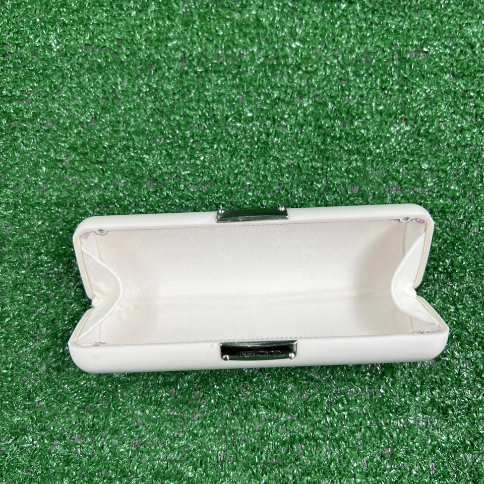 Jimmy Choo Gafas de sol Estuche para gafas Blanco Estuche rígido Bolso sin asas Forrado de fieltro Foto 4 de 4