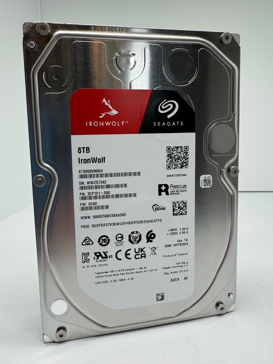 Seagate IronWolf NAS HDD ST8000VN004 - 3CP101 - 8TB 3,5 Zoll SATA3 