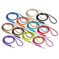 Dogline Round Leather Lead