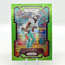 2023 Panini Prizm #364 Cam Smith Green Pulsar Prizm Rookie Card - Dolphins. rookie card picture
