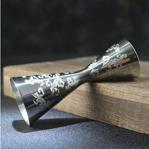 Patrón de hoja/cráneo Jigger 30/45 ml medidor nuevo vaso medidor de cóctel - Imagen 6 de 8
