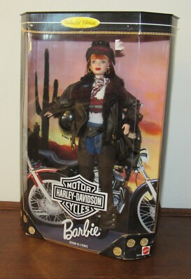 Harley Davidson Barbie #2 Redhead NRFB 1998 Collector Edition #20441
