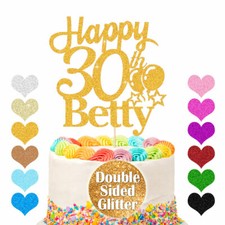 Personalisierter Happy Birthday Tortenauflege...