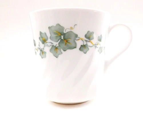 Corning Ware Corelle Tea Coffee Mugs Cups Callaway Ivy White Swirl #14 USA