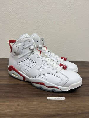 Size 10 - Jordan 6 White and University Red‎ 2022 (CT8529-162) Air Jordan 6 Retro  main image 3