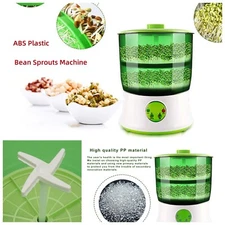 20W 2-Layer Bean Seed Sprouter Machine Household Automatic Bean Sprouts Machine
